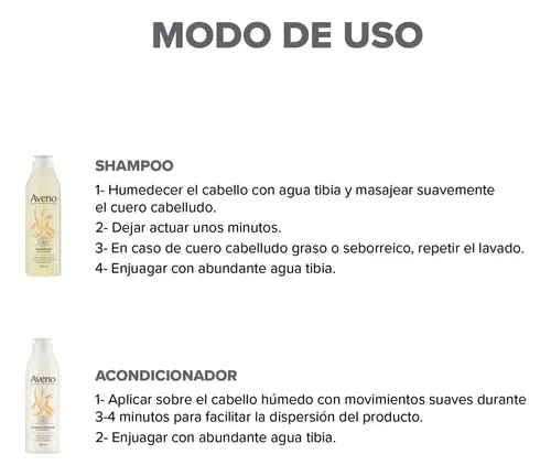 Aveno Cuidado Completo Capilar Kit Shampoo y Acondicionador 250 ml