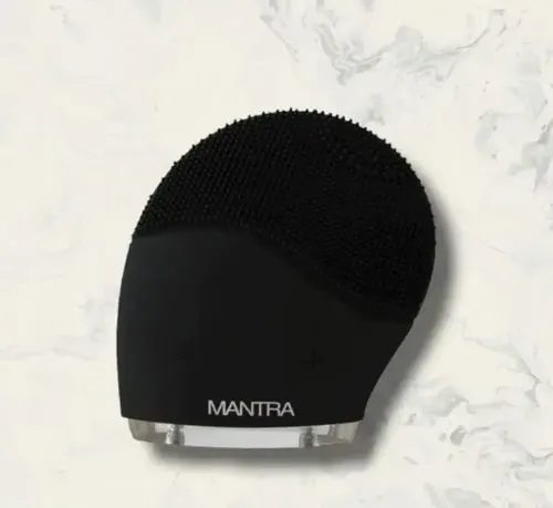 Limpiador y Masajeador Facial Silicona Mantra Silicone Brush Black