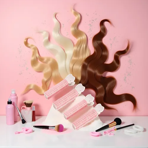 Jjlfresheners Rulos For El Cabello Con Clip, 4 Piezas,