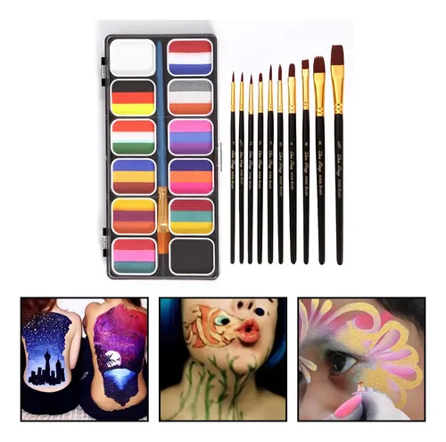 Kit De Maquillaje De Paleta De Pintura Con Pinceles De