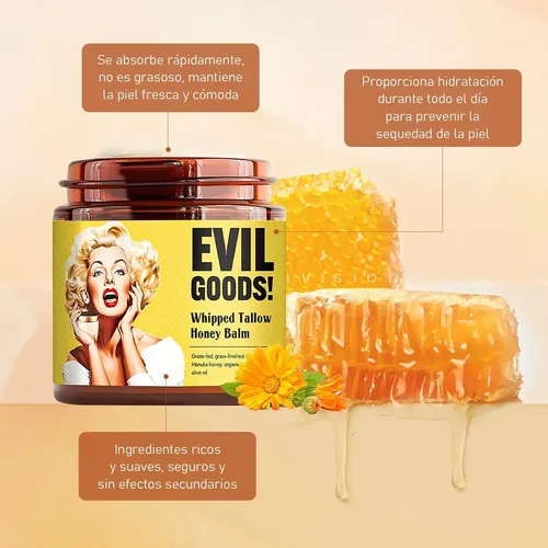 Cy ] 120g Evil Goods Crema Facia, Beef Tallow Para Y K