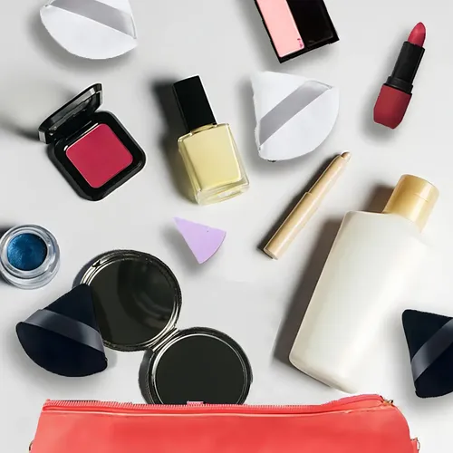 .0.conjunto De 6 Esponjas De Algodão Para Maquiagem Beauty Negro