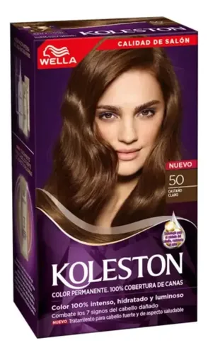 Kit Tintura Koleston Permanente Castaño Claro 50 Wella