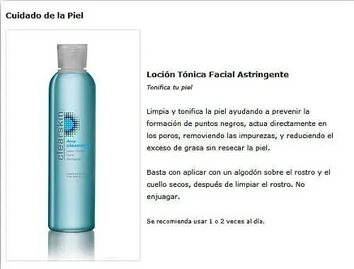 Loción Tónica Facial Astringente Clearskin Avon