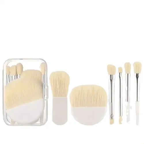 Set 6 Mini Brochas De Viaje Para Rostro Y Corrector