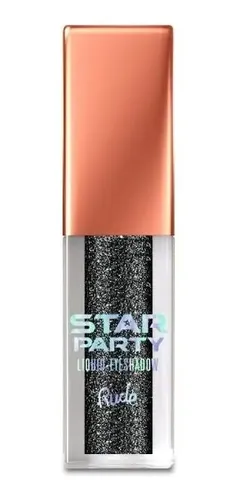 Sombra Liquida Star Party Liquid Eyeshadow Tonos Zodiac Dreams (Negro) Acabado Con Glitter Rude Cosmetics