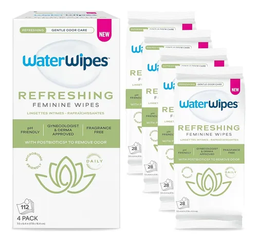 Toallitas Íntimas Waterwipes Refreshing 28 (4 Paquetes)