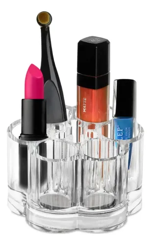 Organizador Labial Acrílico Transparente Porta Maquillaje 7 Compartimentos