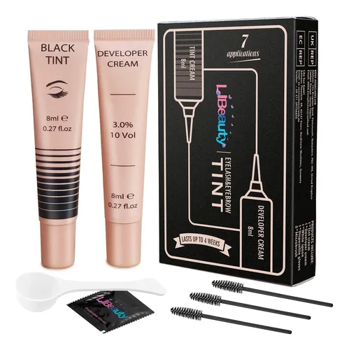 Kit De Color Negro Para Pestañas Y Cejas Libeauty Instant Ef