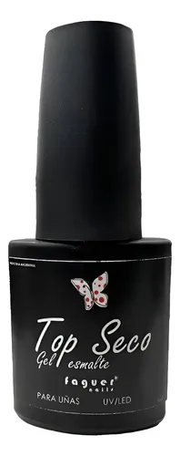 Top Coat Seco Uv Led, Uñas Gelificadas, Esmalte Semi. Faguer