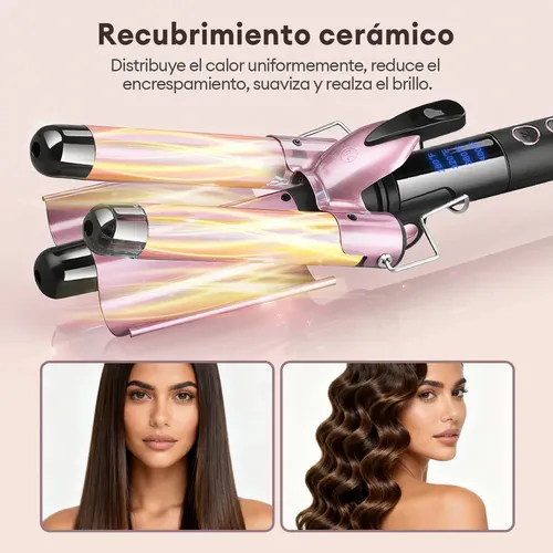 New Style Waflera Cabello Cerámica Rizador De Pelo Ondas
