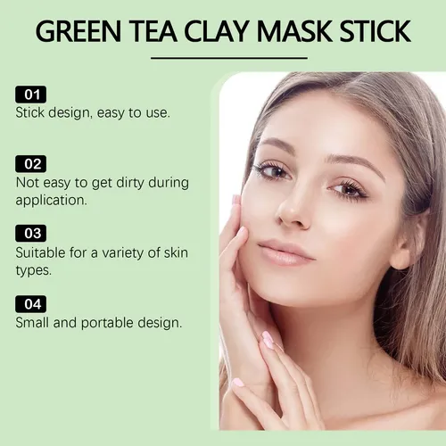 Mascarilla Limpiadora De Té Verde Hoygi En Barra Para Puntos Grasa