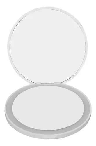 Espejo De Maquillaje De Bolsillo, 2 Espejos De Aumento Recar