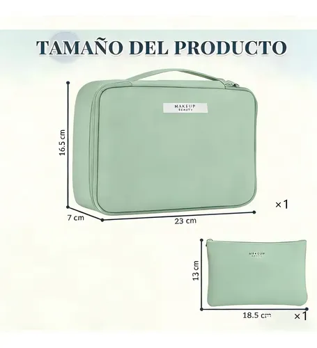 2 Neceser Cosmetiquera De Viaje Multicapa De Gran Capacidad