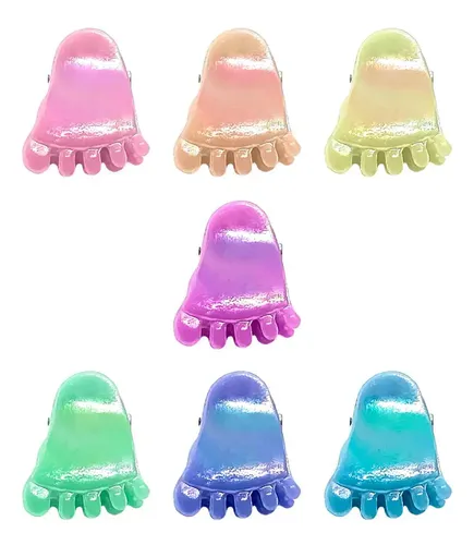Mini Hebillas de Pelo Iko Shop con Piecitos de Colores – Pack de 100
