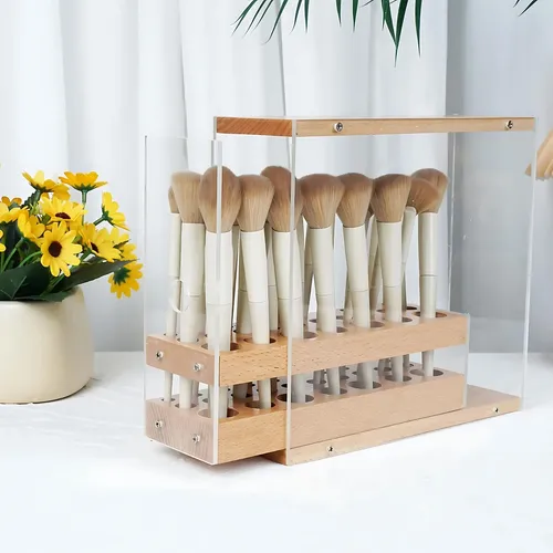 Soporte Organizador De Brochas 3 Tamaños Para Maquillaje