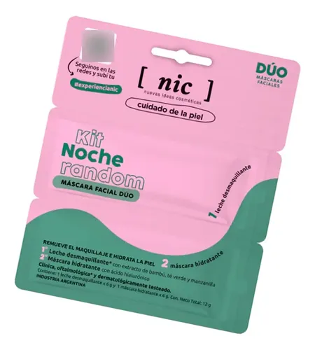 Nic Kit De Noche Random Mascara Facial Duo Hidratante 12gr