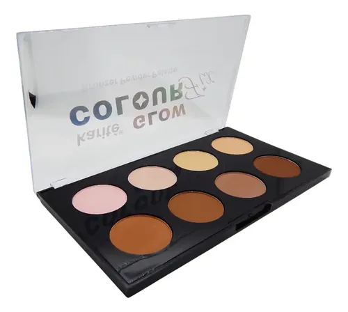 Paleta de Contorno e Iluminador Karite Glow Color con 8 Tonos