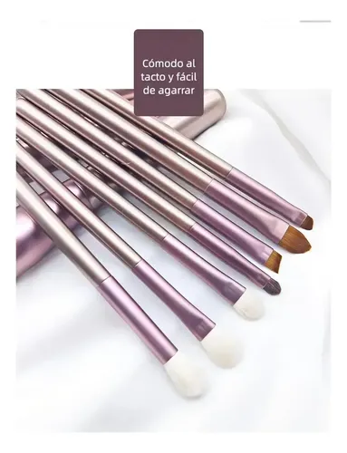 Set De Brochas De Maquillaje De Viaje Con Bolsa