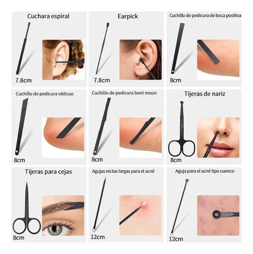 Set 24 Piezas Kit Manicura Y Pedicura Acero Inox.