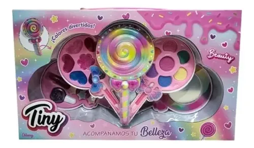 Set De Maquillaje Infantil Paletas Arcoiris Tiny 3358