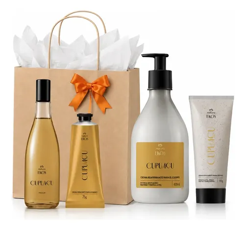 Kit Natura Ekos Cupuacu Frescor Crema Cuerpo Manos Exfoliant