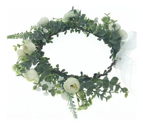 Guirnalda De Tela Para Cabello De Novia Para Boda