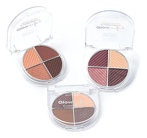 Paleta Sombras Para Ojos Glow Vibes Skora 4 Tonos