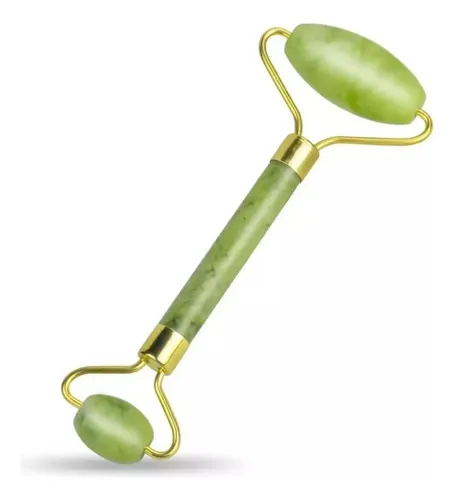 Rodillo Roller Facial Rostro Masajeador Masaje Doble 2 Jade