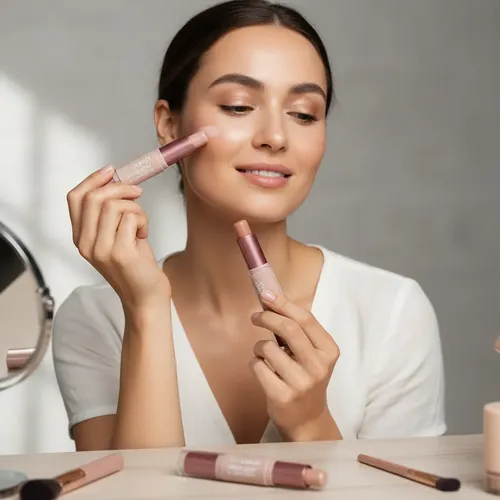 Barra De Maquillaje Highlighter Y Contour 2 En 1 (pack X 3)