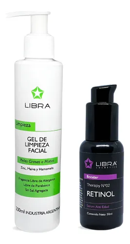 Combo Kit Rutina Facial Diaria Retinol Piel Mixta Libra