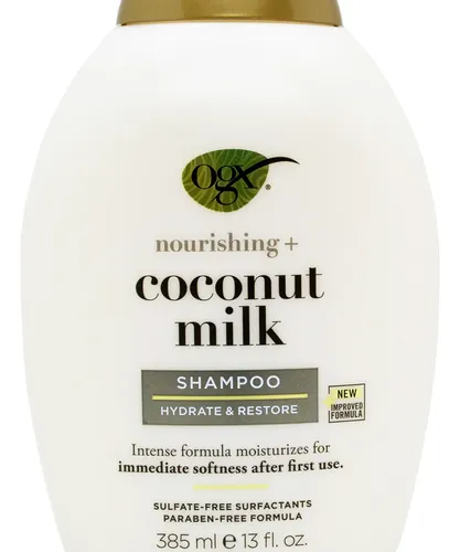 Ogx Coconut Milk Shampoo Coco Nutritivo Cabello Seco X 385ml