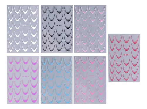Adhesivos Para Uñas De Manicura, Pegatinas Con Puntas France