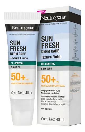 Neutrogena Solar Facial Oil Control Fluida Fps50 Sin Color