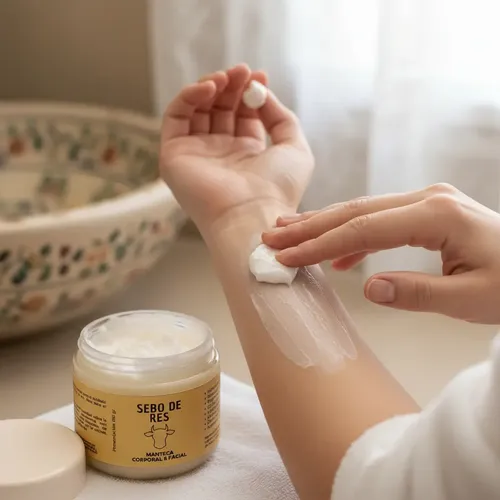 Crema De Sebo De Res. Para Cicatrices Dermatitis Psoriasis