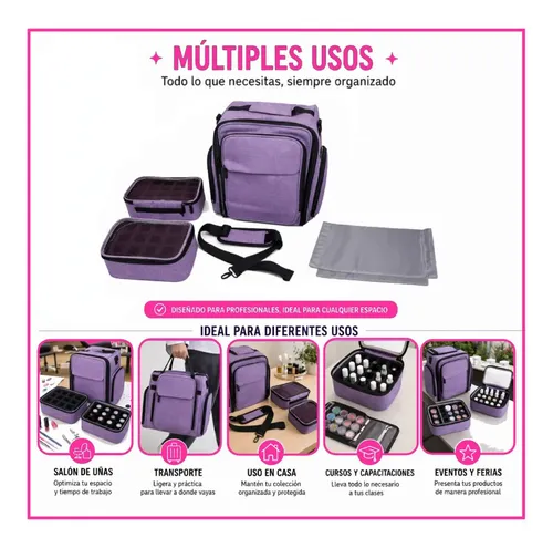 Organizador Multiusos Manicura/maquillaje Con Gran Capacidad