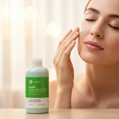 Locion Descongestiva Facial Todo Tipo Piel X 500ml Libra Momento de aplicación Día/Noche Tipo de piel Todo tipo de piel