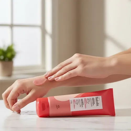 Exfoliante Corpo Frutilla Y Vainilla Dorada Tododia Natura