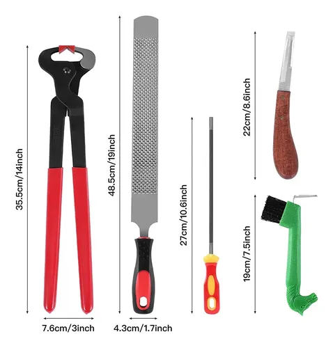 Kits De Herramientas De Herrador Profesional De 5 Piezas Con