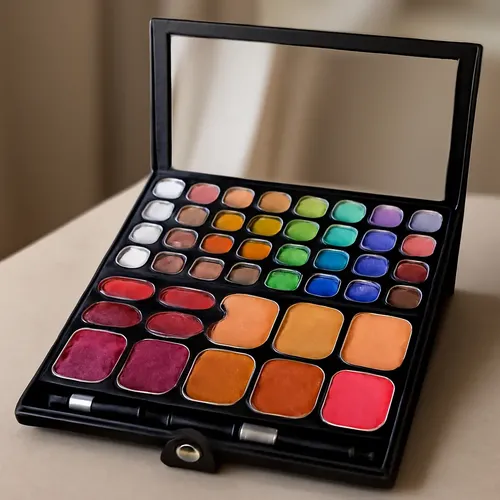 Set De Maquillaje Tipo Cuero Agenda Ideal Regalo Reyes