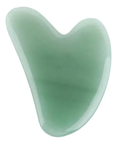 Tabla Gua Sha Jade Natural Verde Claro Masaje Facial
