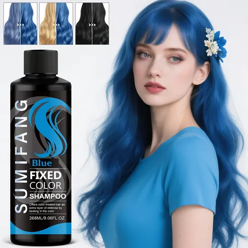 Shampoo Tinte Azul: Refresca Color En Minutos, Fija Protege