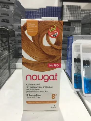 Tintura Semi Permanente Nougat 8.3 Rubio Claro Dorado Sin Amoníaco