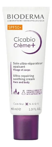 Crema Cicabio Bioderma Spf 50+ 40ml Fragancia sin fragancia