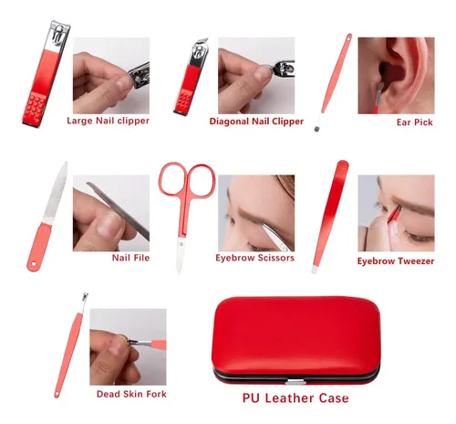 Manicure Set Nail Clipper Set Mujeres Hombres De Acero Toe
