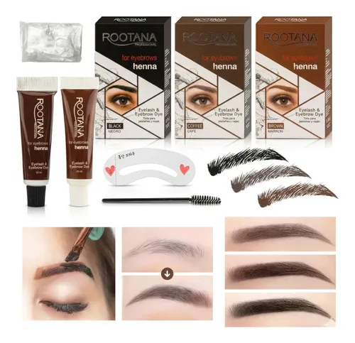 Henna Perfilador De Cejas Tinte Rootana Varios Tono Completo