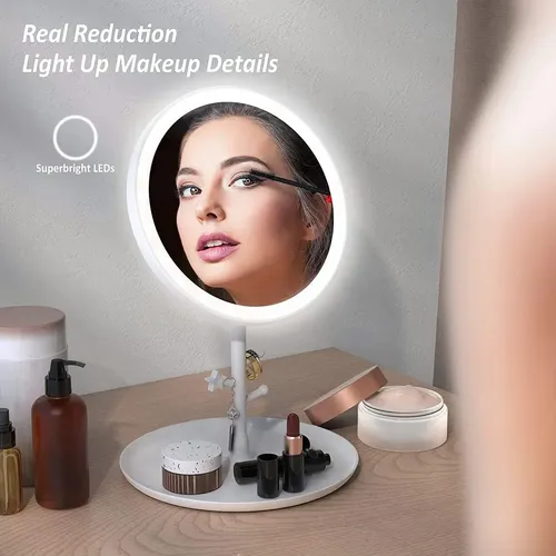 Espejos De Maquillaje Y Baño Regulables Con Luces Led H