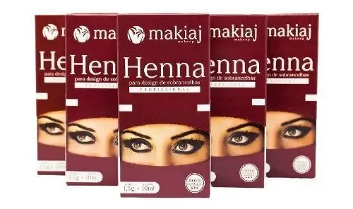 Henna Perfilador De Cejas Tinte Makiaj Brasil Tonos Color Negro