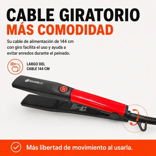 Plancha De Pelo Planchita Para Pelo Cabello 30w Suzika Pl048