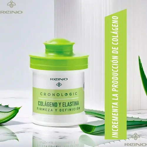 Crema Facial Antiarrugas Con Colágeno Y Elastina Reino Todo Tipo De Piel Día/noche